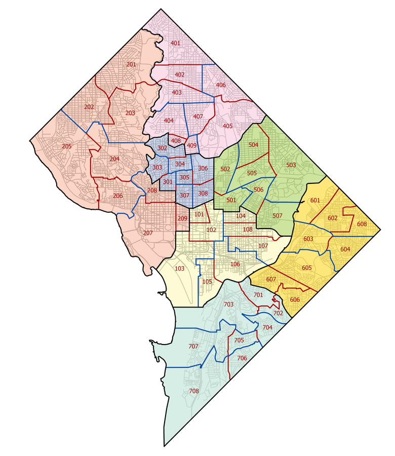 police service area map